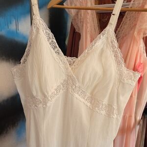 Caprice Ivory Lace Trimmed Slip...knee Length